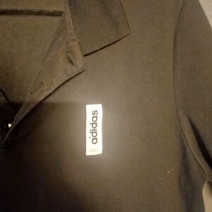 Adidas Men's collared shirt. Size Large